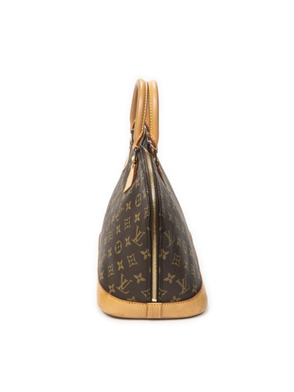Louis Vuitton Alma Brown Monogram Canvas Handbag - Picture 4 of 10